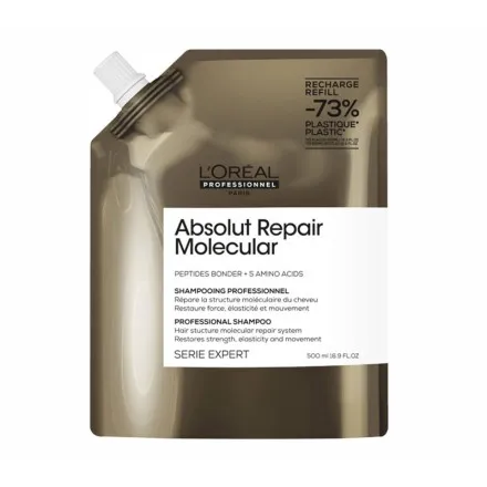 [42937] ABSOLUT REPAIR MOLECULAR PROFESSIONAL SHAMPOO REFILL 500ML - L'OREAL EXPERT