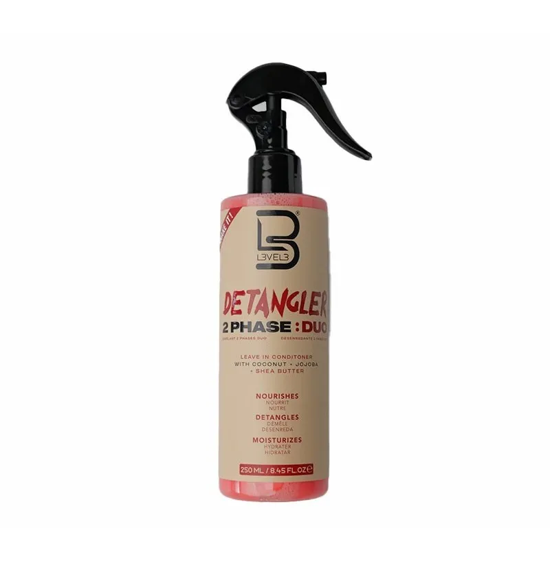 [46251] 2 PHASE DETANGLER SPRAY 250ML CURLY- L3VEL3
