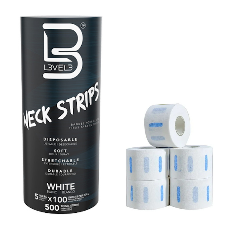 5 ROLLOS PAPEL CUELLO BLANCO - L3VEL3