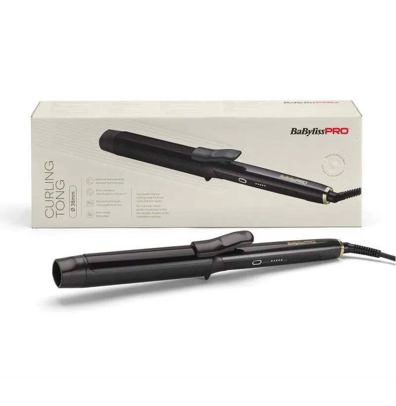 [47658] TENACILLA BLACK OXYDE ALTO RENDIMIENTO 38MM - BABYLISSPRO