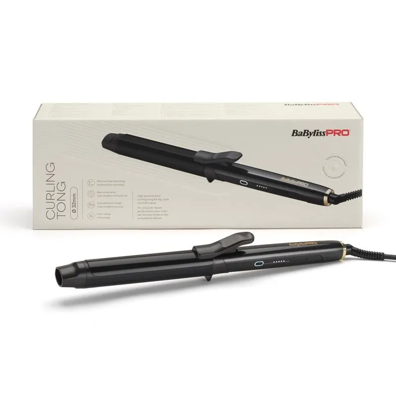 [47657] TENACILLA BLACK OXYDE ALTO RENDIMIENTO 32MM - BABYLISSPRO