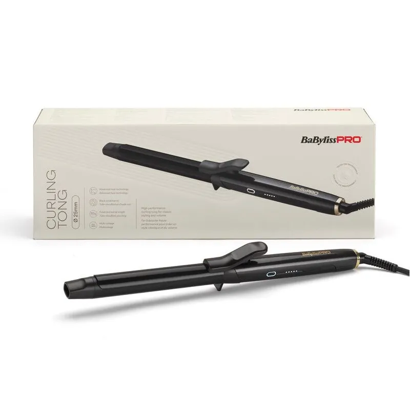 [47656] TENACILLA BLACK OXYDE ALTO RENDIMIENTO 25MM - BABYLISSPRO