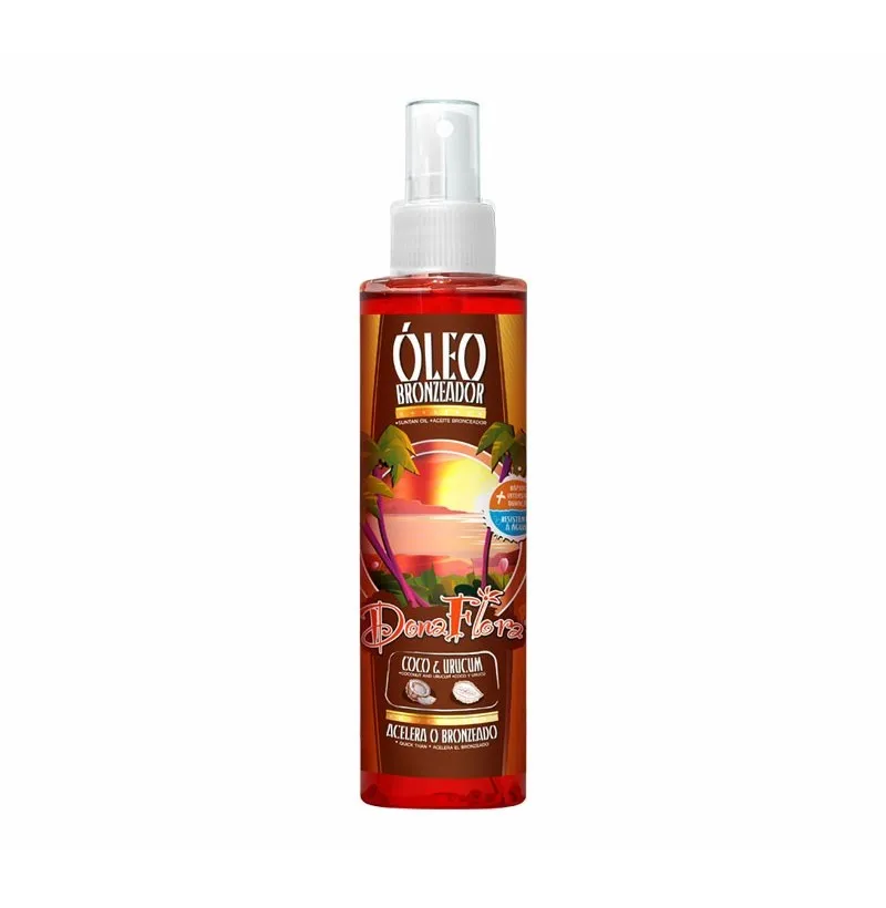 ACEITE BRONCEADOR DE COCO Y URUCUM 200ml - DONA FLORA