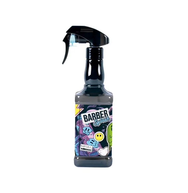 [44283] PULVERIZADOR BARBER SPLASH BLACK 500ML - BIFULL