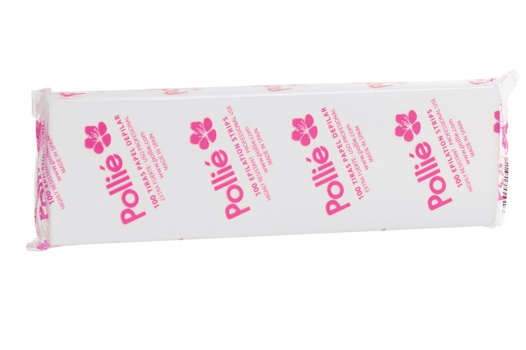 100 TIRAS PAPEL DEPILACION POLLIE