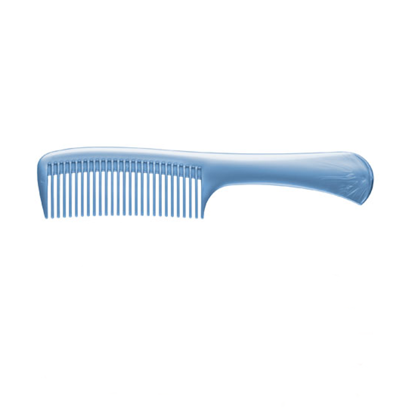 PEINE ESCARPIDOR GRANDE 22CM AZUL METALIZADO - EUROSTIL