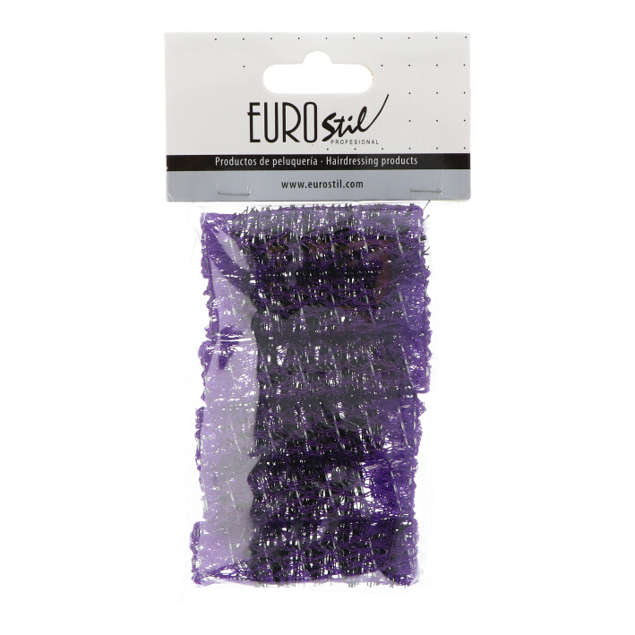 BOLSA 6 RULOS Ø17 MALLA 7CM LILAS - EUROSTIL
