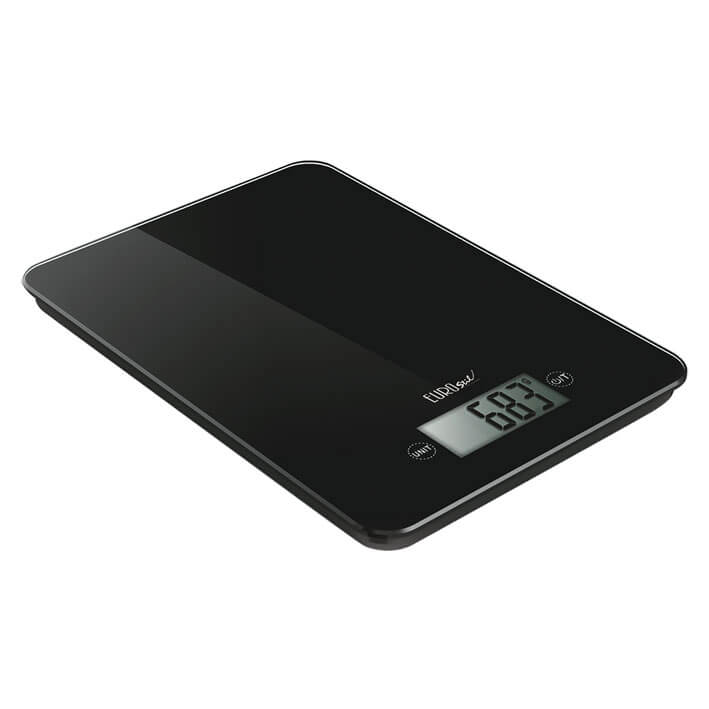 BALANZA DIGITAL RECTANGULAR NEGRA - EUROSTIL