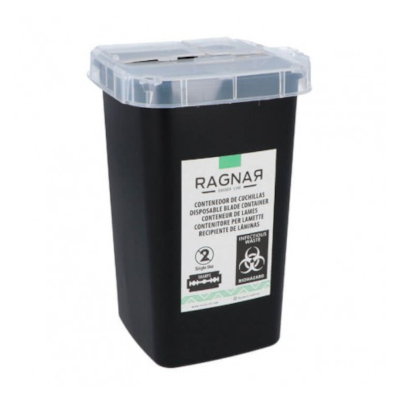 CONTENEDOR CUCHILLAS NEGRO 1L - RAGNAR