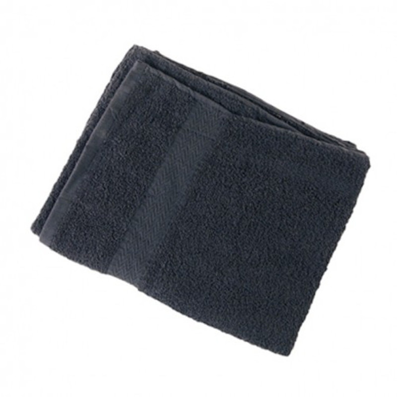 12 TOALLAS 50X90CM 100% ALGODON NEGRA - EUROSTIL