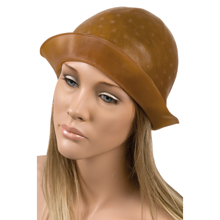 GORRO MECHAS MARRÓN CAUCHO - EUROSTIL