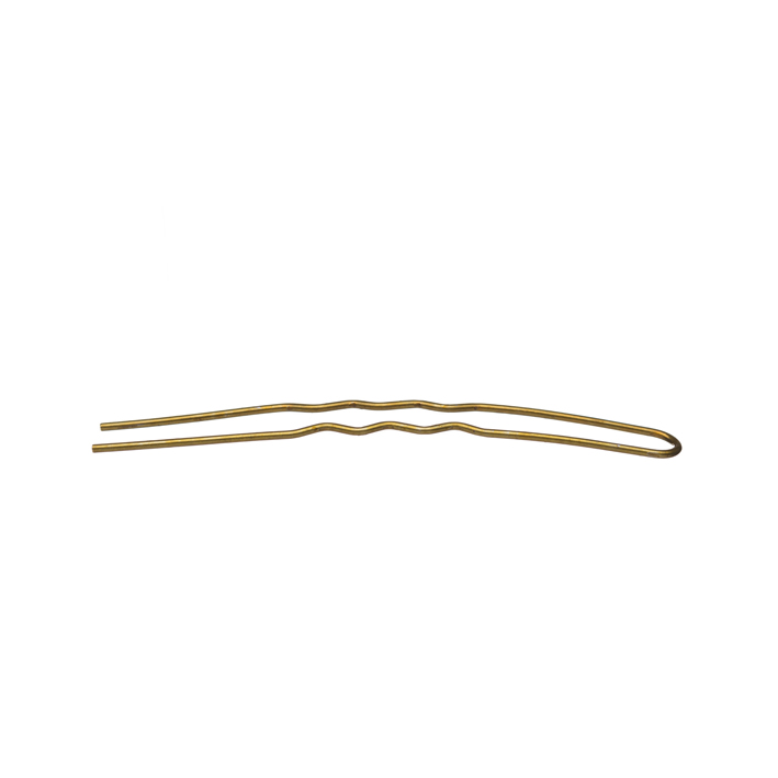 BOLSA 10 HORQUILLAS BRONCE CURVA MOÑO ONDULADAS 75MM - EUROSTIL