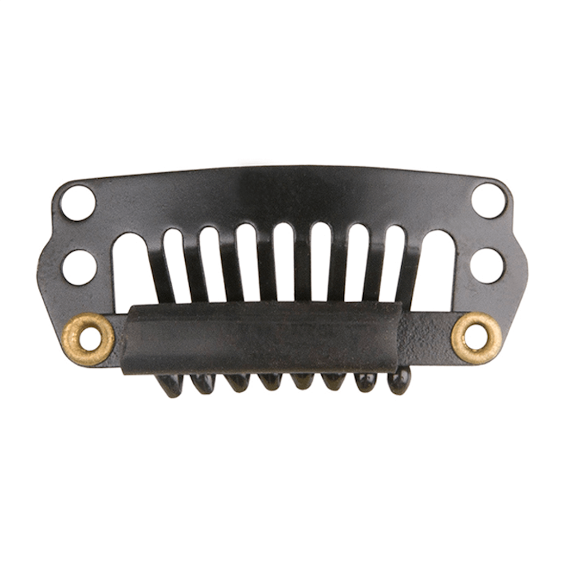 BOLSA 4 CLIPS EXTENSIONES 2,8CM MEDIANOS NEGRO - EUROSTIL
