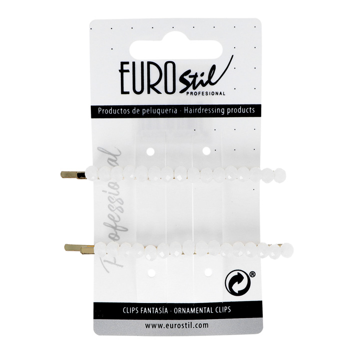CLIP 2UD DORADO LARGO CON STRASS - EUROSTIL