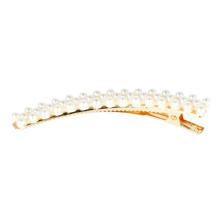 CLIPS 2UD DORADOS CURVOS CON PERLAS - EUROSTIL