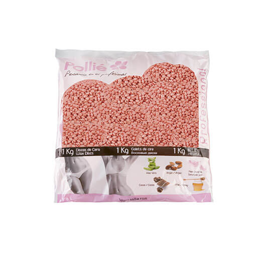 BOLSA 1KG PERLAS CERA ROSA PIELES SENSIBLES - EUROSTIL