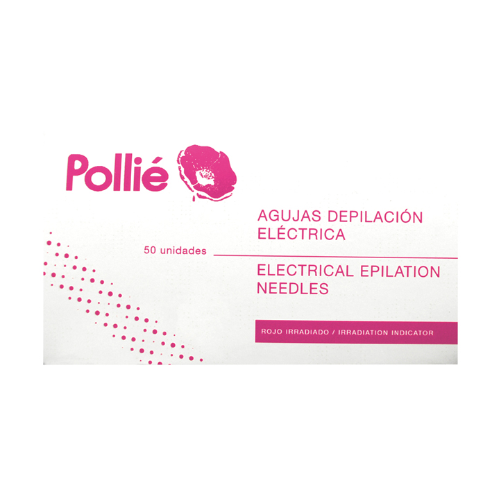 50 AGUJAS DEPILACION CONICAS 1,5MM RECTA P.ORO - POLLIÉ