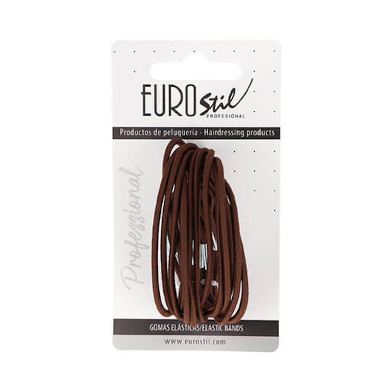 CARTON 15 GOMAS FINAS COLITA COLOR MARRON - EUROSTIL