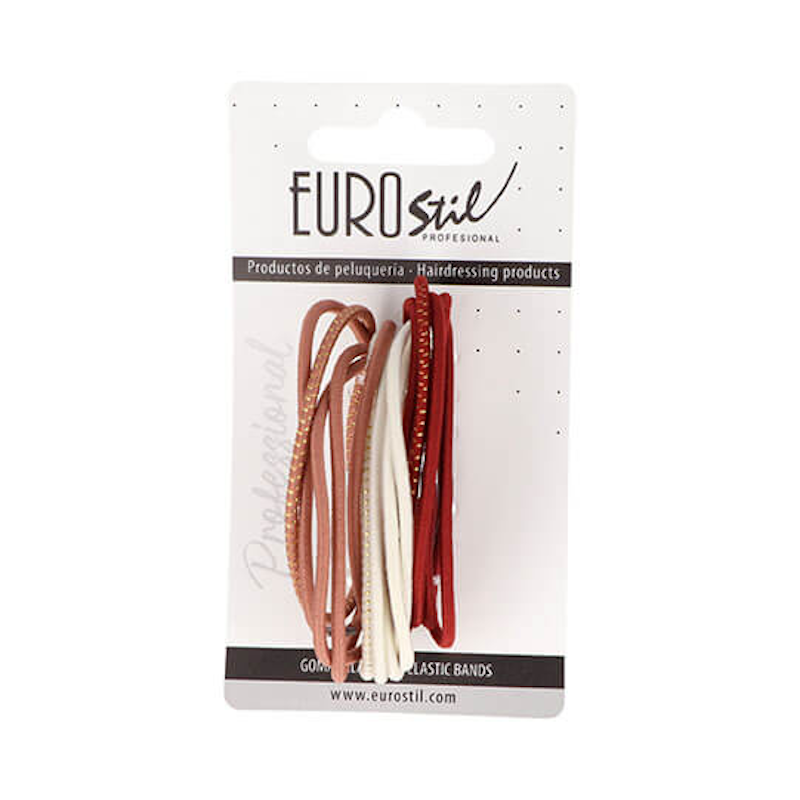 CARTON 15 GOMAS FINAS COLITA COLOR TIERRA - EUROSTIL