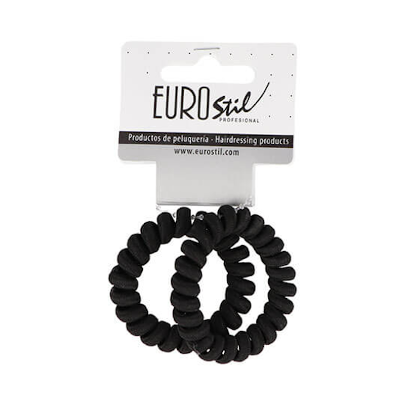 PACK 2 GOMAS ESPIRAL FORRADAS NEGRO - EUROSTIL