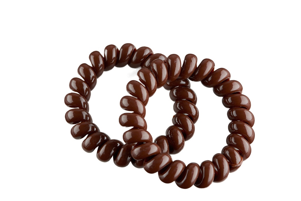 PACK DE 2 GOMAS ESPIRAL GRANDE 55MM MARRON - EUROSTIL