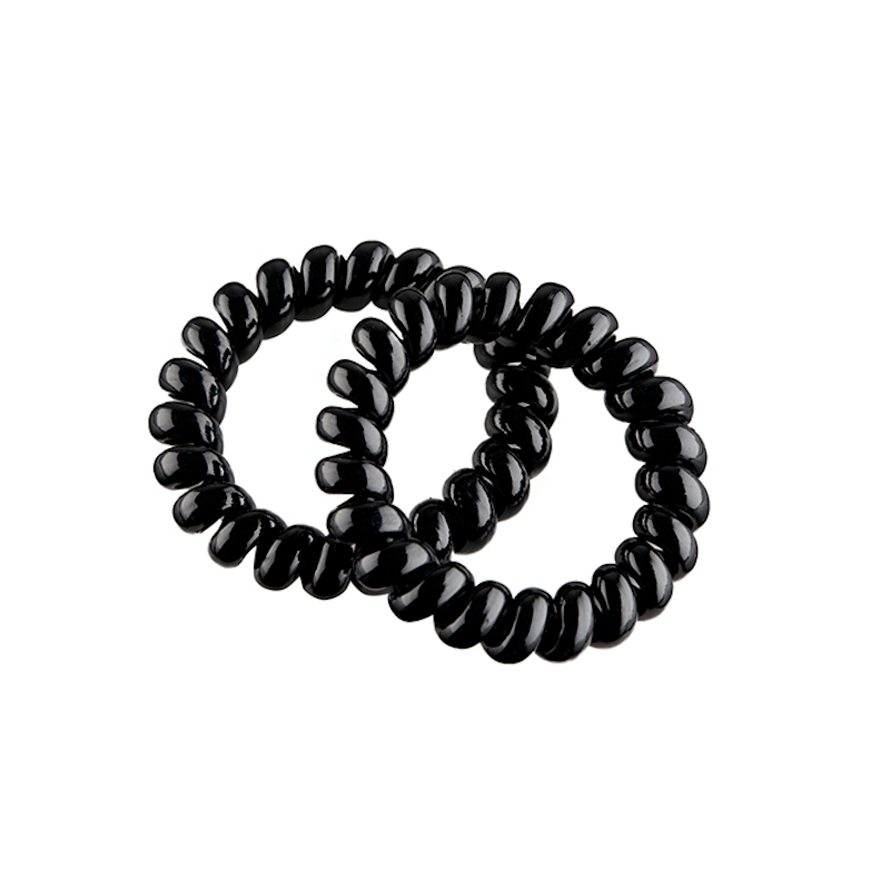 PACK DE 2 GOMAS ESPIRAL GRANDE 55MM NEGRA - EUROSTIL