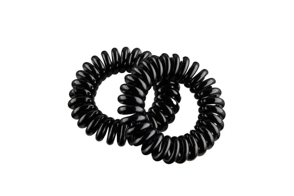 PACK DE 2 GOMAS ESPIRAL MEDIANA 45MM NEGRA - EUROSTIL