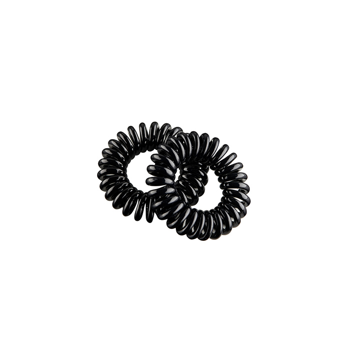 PACK DE 2 GOMAS ESPIRAL PEQUEÑA 35MM NEGRAS - EUROSTIL