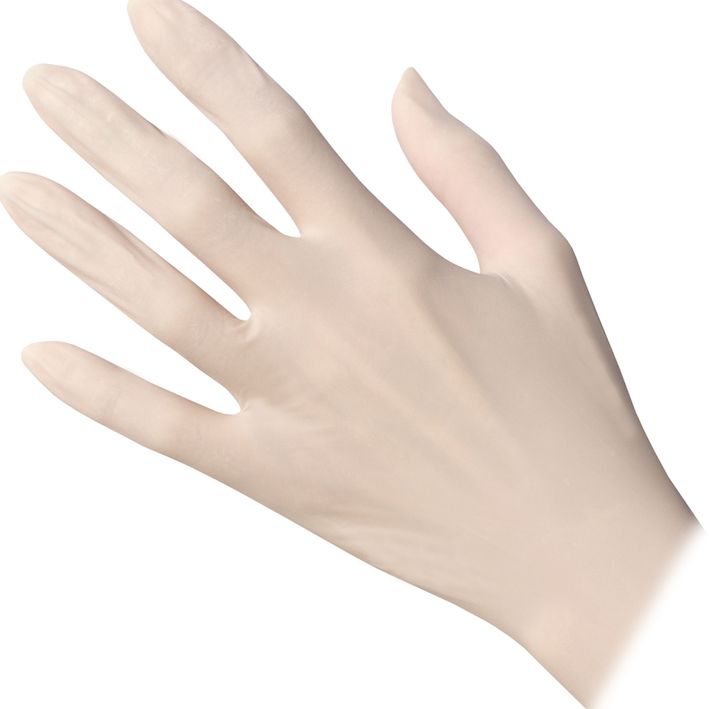CAJA 100 GUANTES TALLA M LATEX BLANCO - EUROSTIL