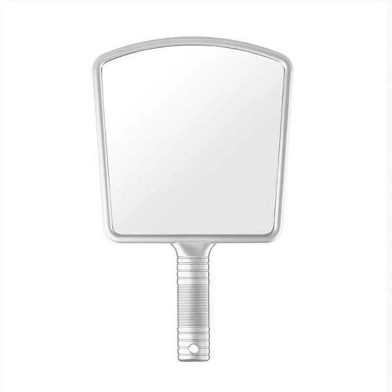 ESPEJO DE MANO PLATEADO 37CM - EUROSTIL