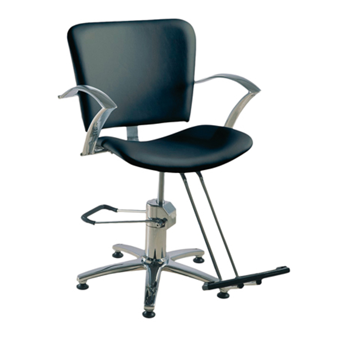 SILLA PELUQUERIA 'STRATOS' NEGRA - EUROSTIL