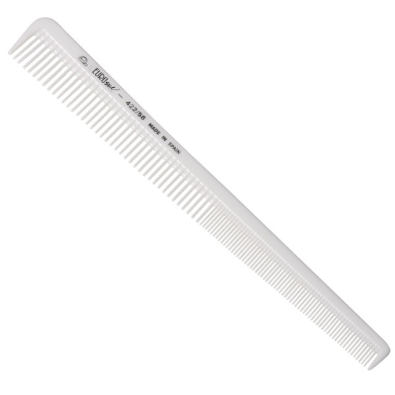 PEINE ESPECIAL PELUQUERO 18CM BLANCO - EUROSTIL