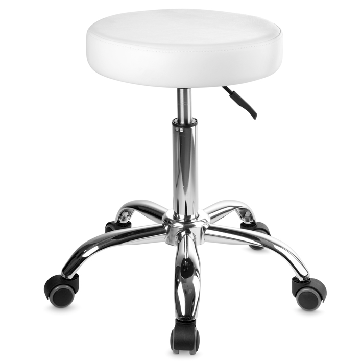 TABURETE BASE METAL BLANCO - EUROSTIL