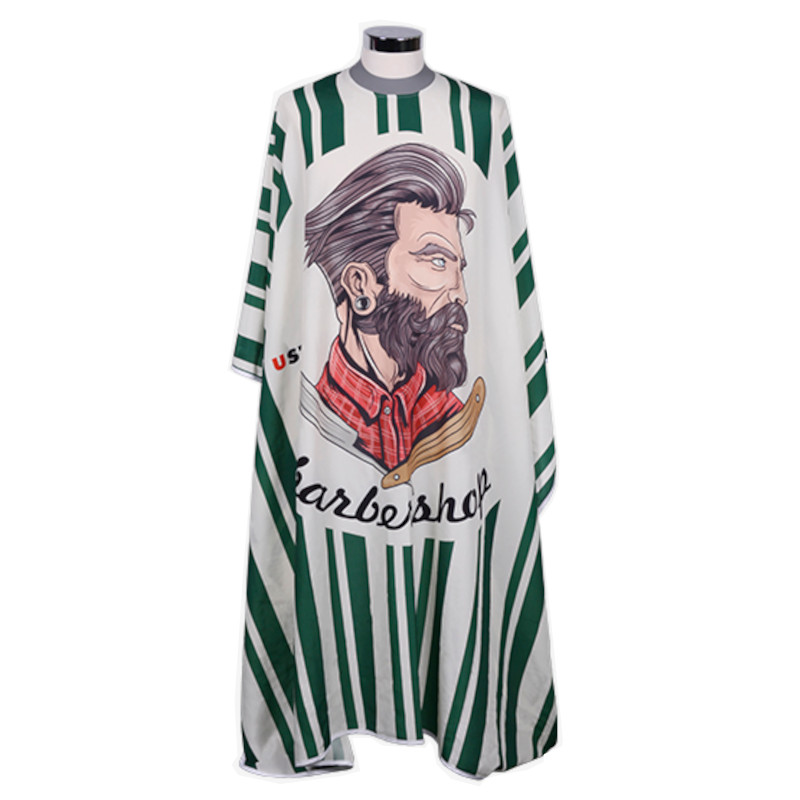 CAPA DE CORTE SEDA BARBER HIPSTER VERDE - BIFULL