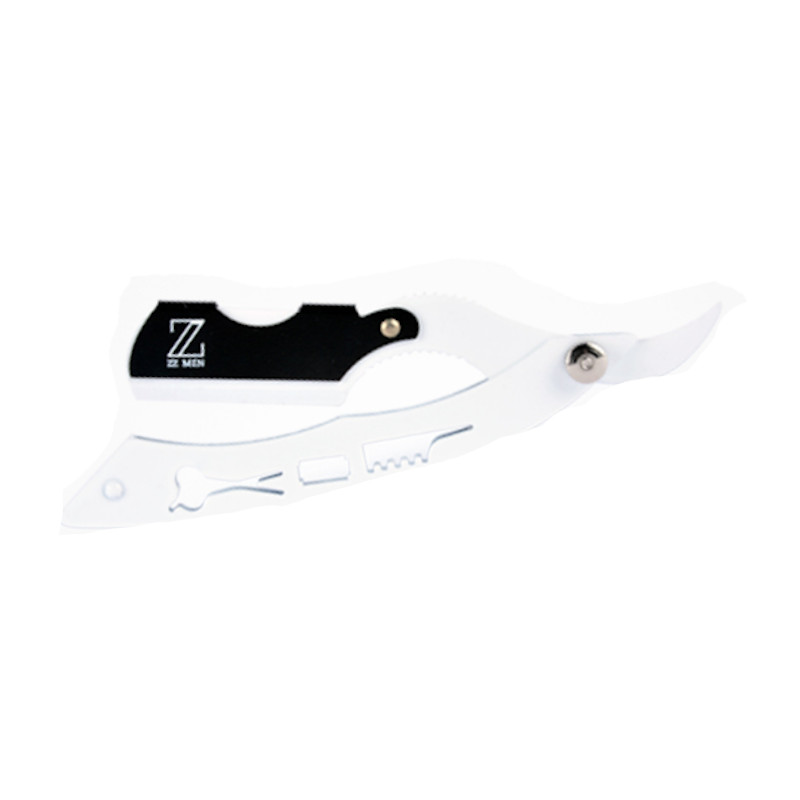 NAVAJA CORTE RAZOR BURLY WHITE MANGO METAL - BIFULL