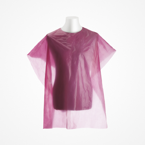CAPAS DESECHABLES POLIETILENO FUXIA 87.5*120CM (PACK 30 UNIDS) - BIFULL