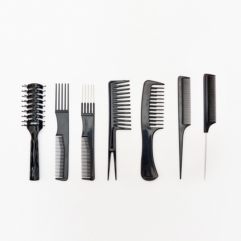SET 7 PEINES Y FUNDA GEA BLACK - BIFULL