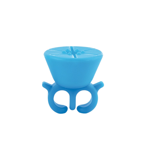 ANILLO SOPORTE PARA BOTELLA DE ESMALTE TOP FINGER BLUE - BIFULL