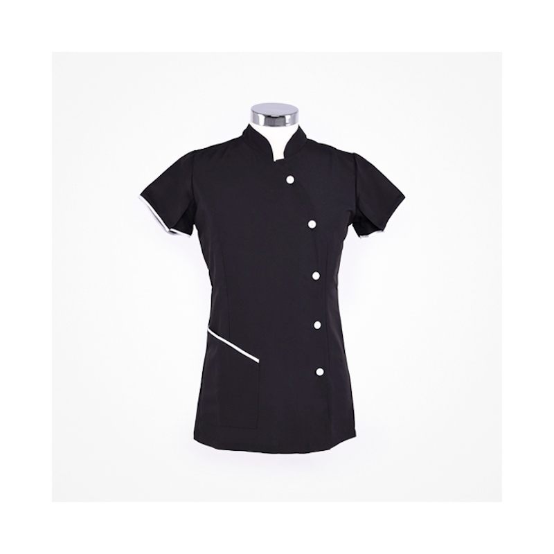 CHAQUETA NEGRA ESSENCE ANTIBACTERIANA TALLA 36 - JORPAL