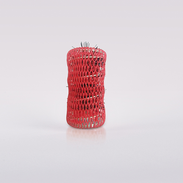 PACK 6UDS RULOS MALLA CON CEPILLO NYLON 36MM ROJO - BIFULL