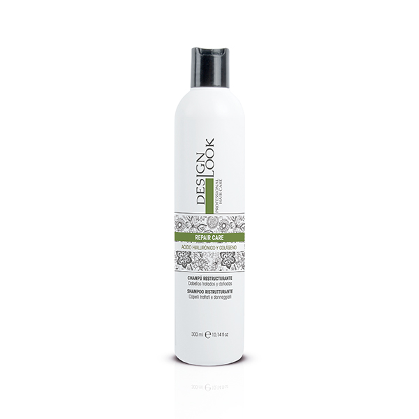 CHAMPÚ REESTRUCTURANTE ACIDO HIALURONICO Y COLAGENO REPAIR CARE 300ML - DESIGN LOOK