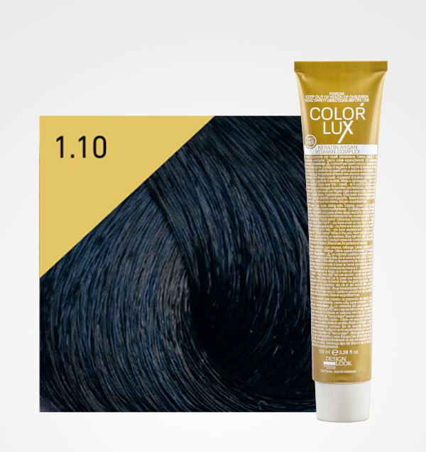 TINTE COLOR LUX 1.10 NEGRO AZUL 100ML - DESIGN LOOK