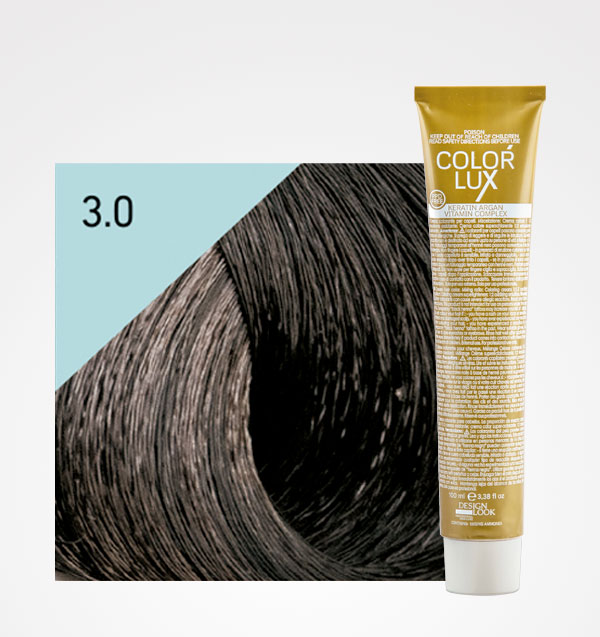 TINTE COLOR LUX 3.0 CASTAÑO OSCURO 100ML - DESIGN LOOK