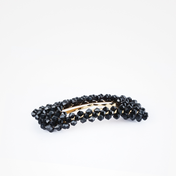 HORQUILLA DE PERLAS FASHION DIAMANTE NEGRO - BIFULL