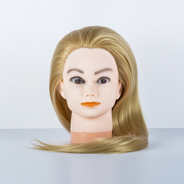 CABEZA MANIQUÍ PELO SINTÉTICO RUBIO 45CMS (INCLUYE SOPORTE) - BIFULL
