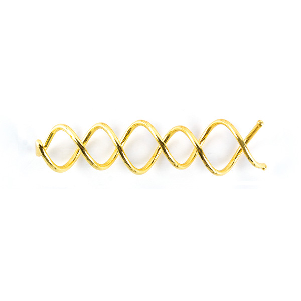 PACK 2UD PASADOR EN ESPIRAL ORO 6CM - BIFULL