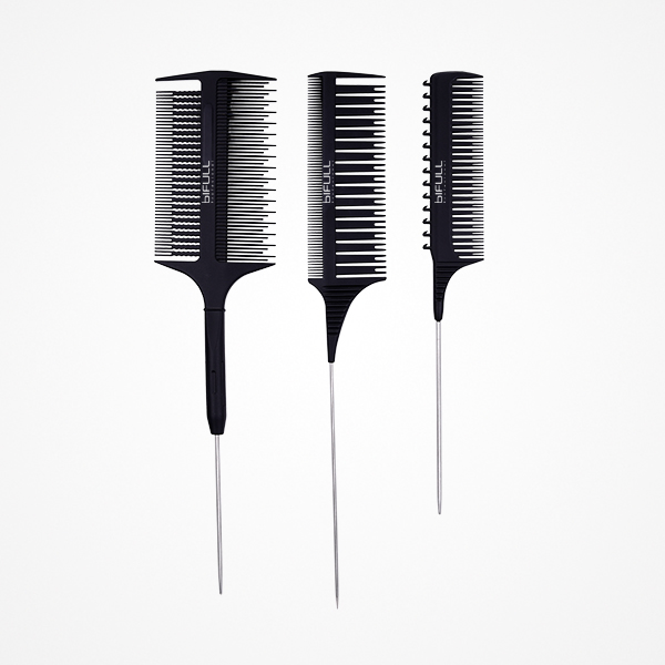 PACK 3 PEINES ESPECIALES MECHAS NEGROS BABYLIGHT TRIO COMB - BIFULL