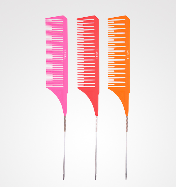 SET DE PEINES ESPECIAL PARA MECHAS LAYERING COMB NEON - BIFULL