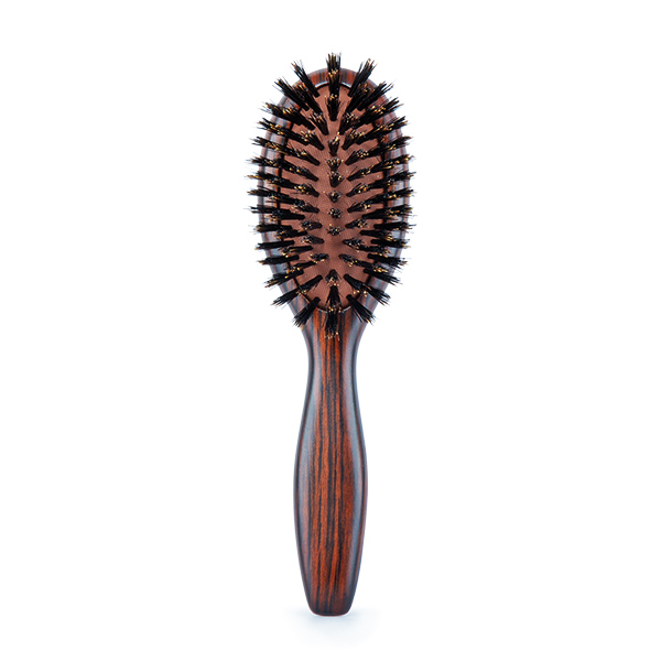 CEPILLO MADERA DE EBANO OVALADO CERDAS 100% JABALI EBONY SMALL - BIFULL