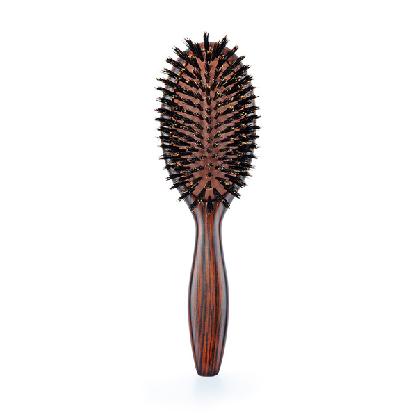 CEPILLO MADERA DE EBANO OVALADO CERDAS 100% JABALI EBONY MEDIUM - BIFULL
